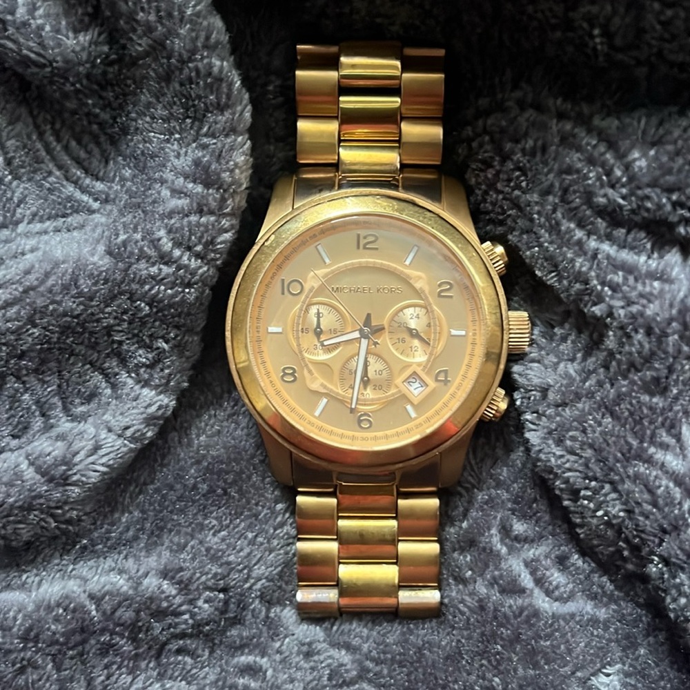 Michael Kors Men's Runway Rose Gold-Tone Watch MK8096